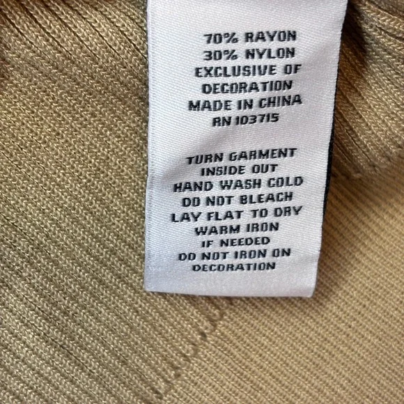 Nanette Nanette Lepore Large New Ribbed Knit Crochet Sleeve Top Shirt Women's - Picture 11 of 11